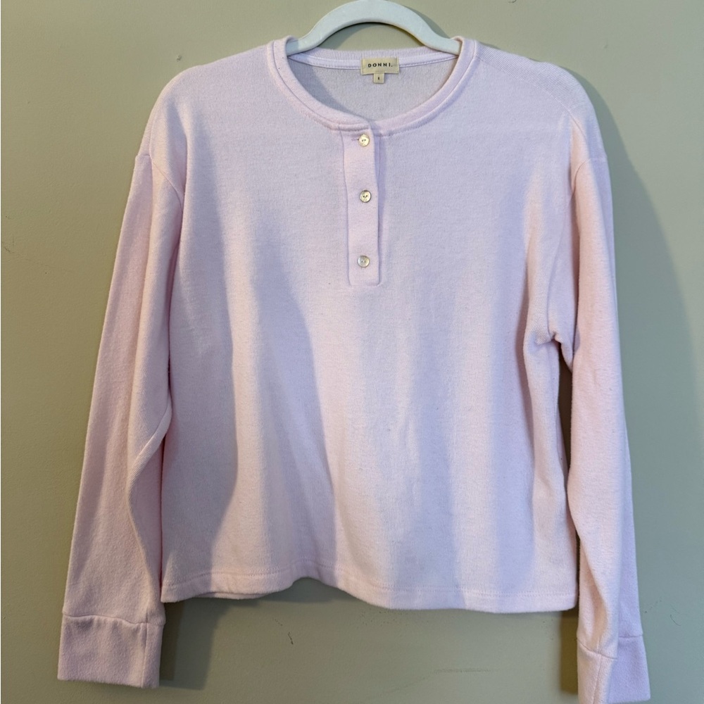 DONNI. Pink Long Sleeve Tee